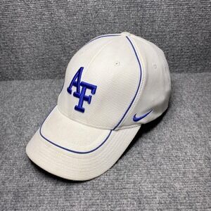 Air Force Falcons Hat Cap Strap Back Mens One Size White Blue NCAA Football Nike